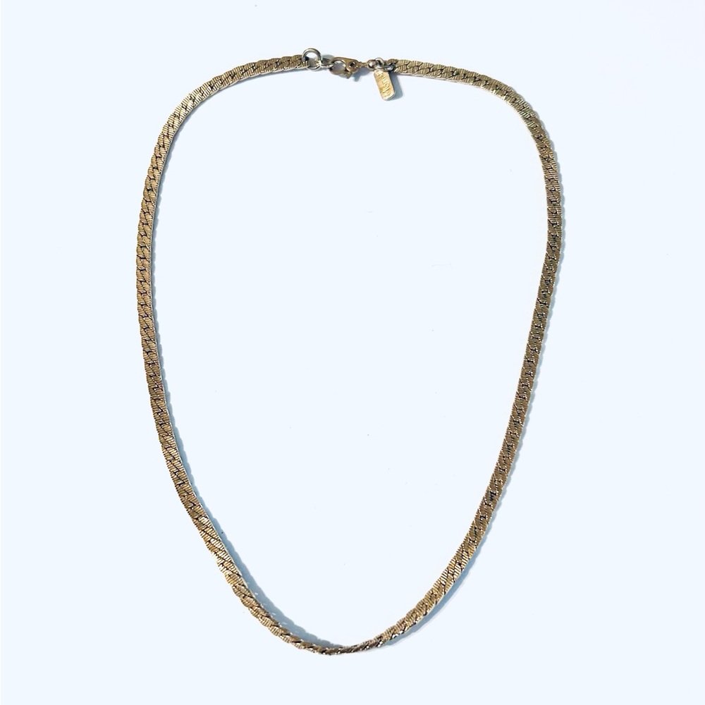 Monet Gold-Tone Braided Chain Necklace
